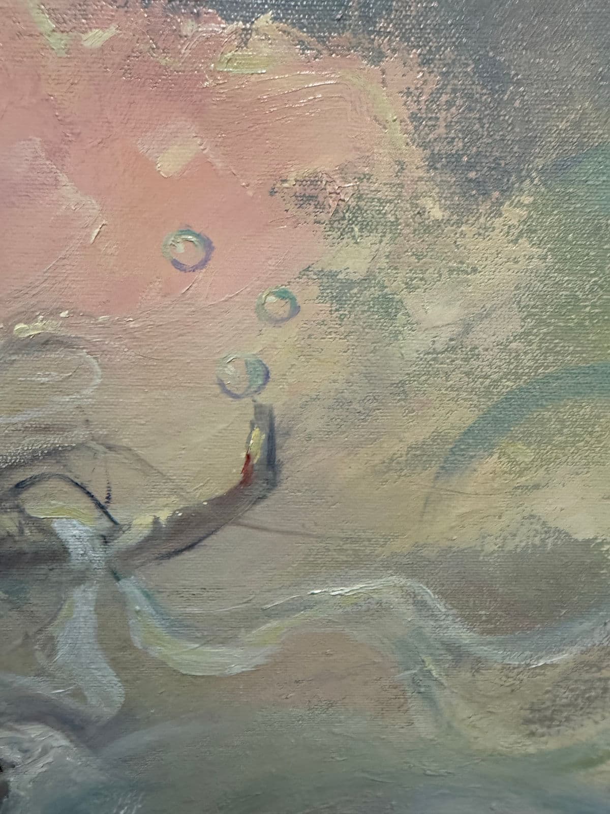 G. Magdiel Kemper Female Acrylic Painting, Framed - Thumbnail 13