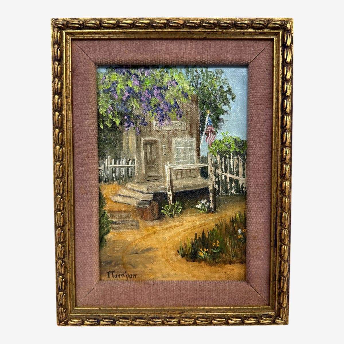 Dorothy Dunnigan Front Porch Painting, Framed - Image 1