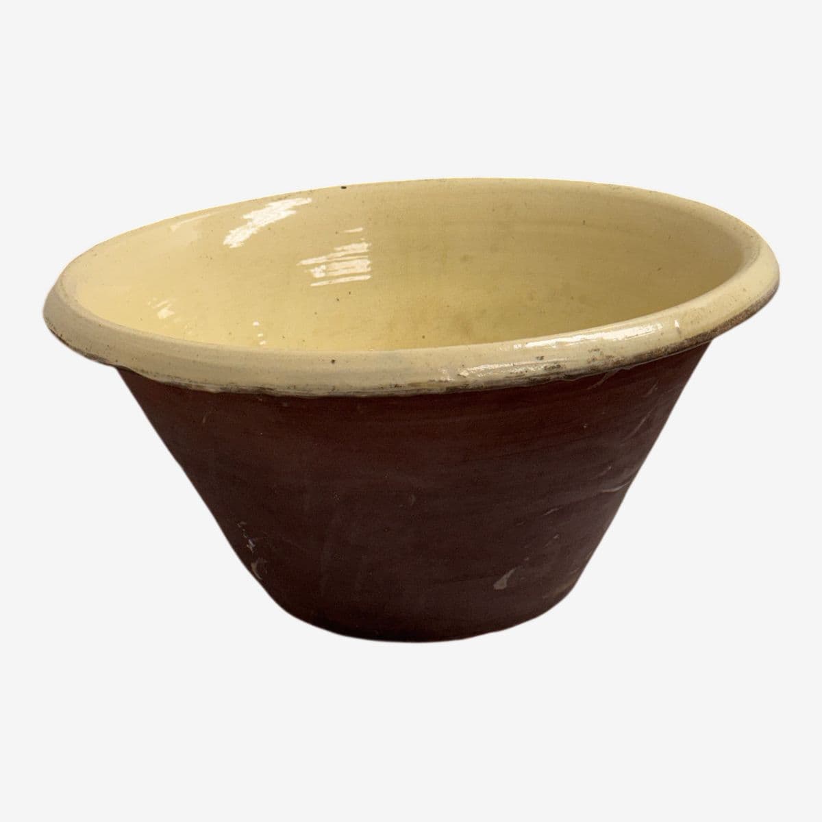 Late 19th Century Antique French Dairy Bowl - Image 1