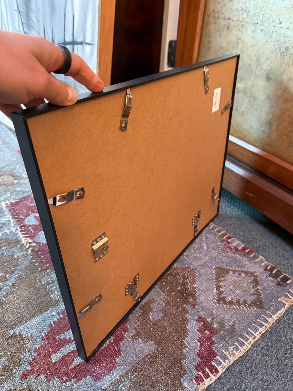 Isabel Wyatt "Orange Color Form" Original Painting, Signed - Thumbnail 6