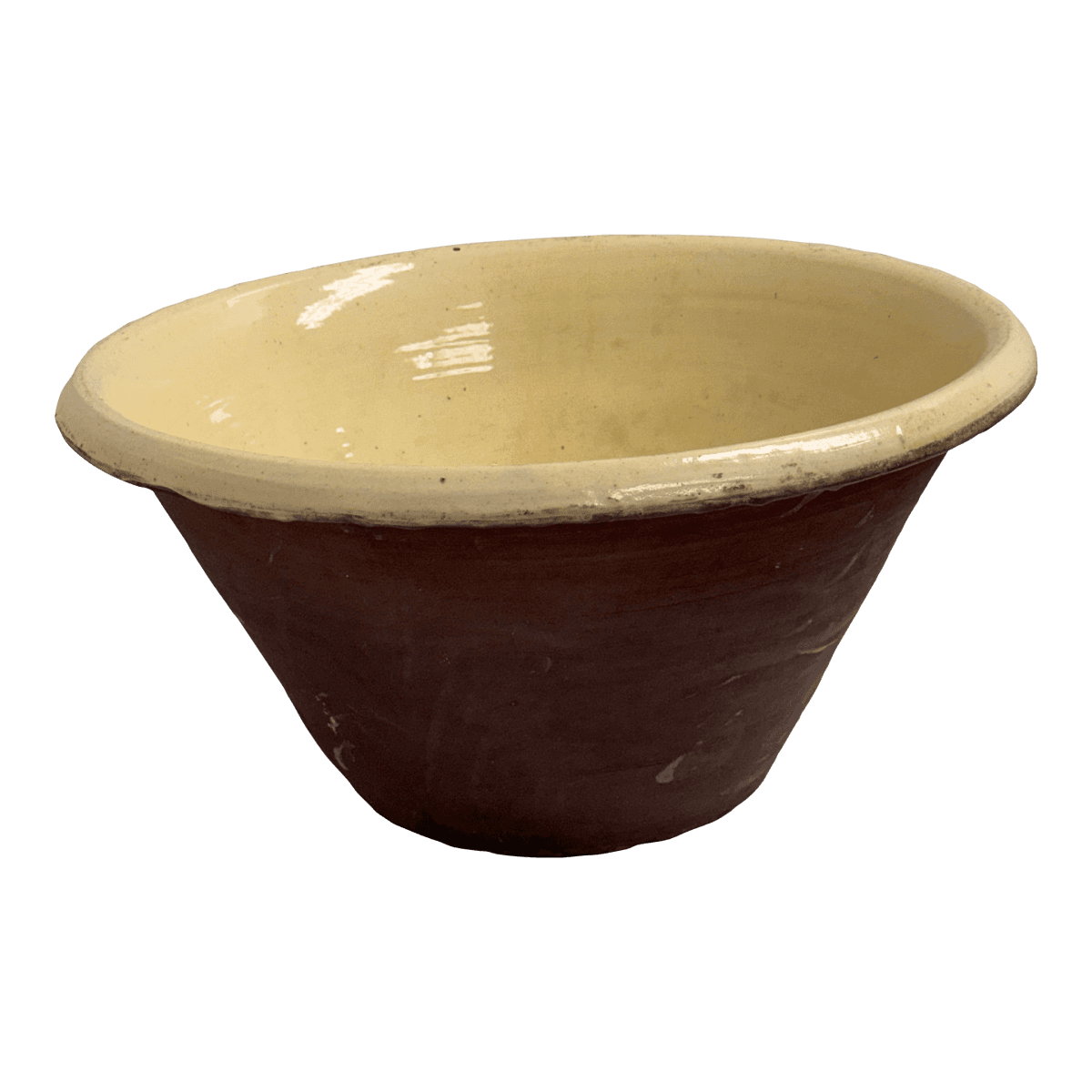 Late 19th Century Antique French Dairy Bowl - Thumbnail 2