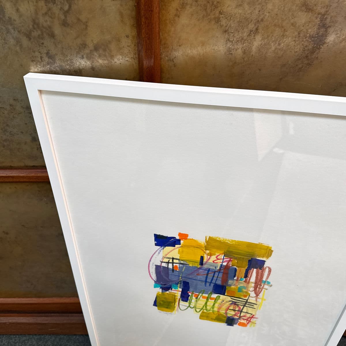 Isabel Wyatt "Blue Bee Bop" Original Painting, Signed - Thumbnail 13