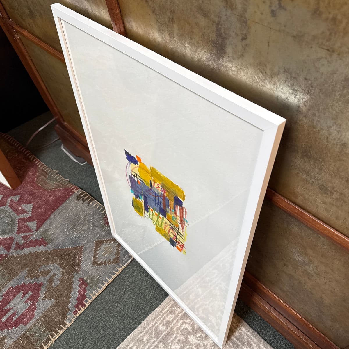 Isabel Wyatt "Blue Bee Bop" Original Painting, Signed - Thumbnail 9