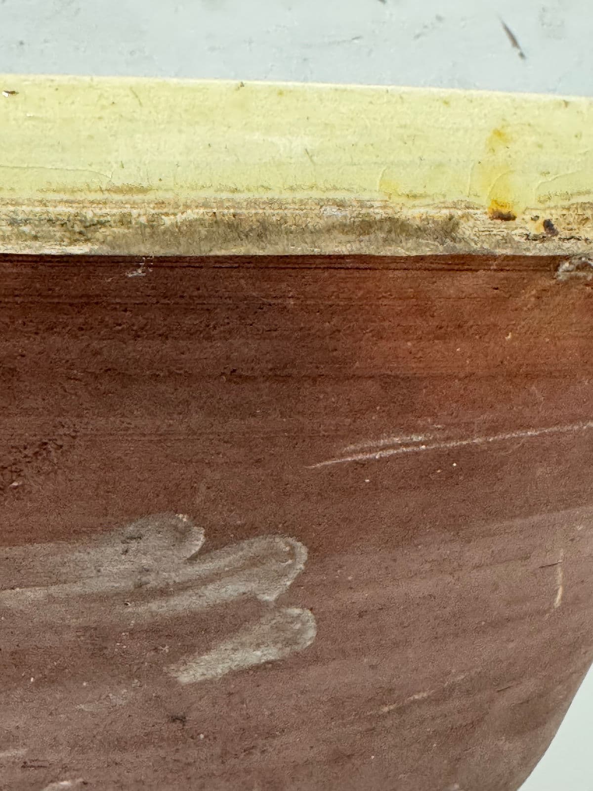 Late 19th Century Antique French Dairy Bowl - Thumbnail 9