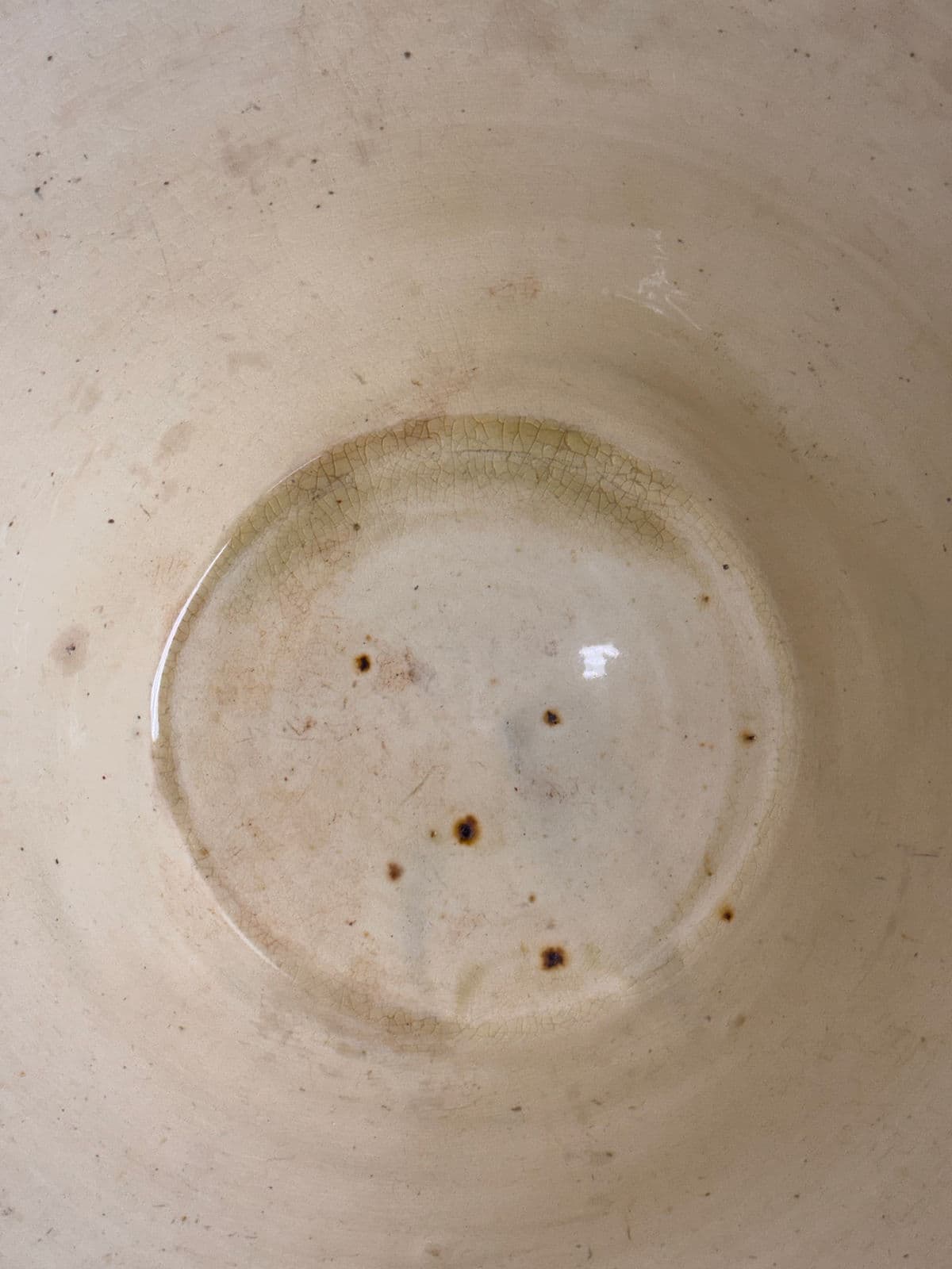 Late 19th Century Antique French Dairy Bowl - Thumbnail 5