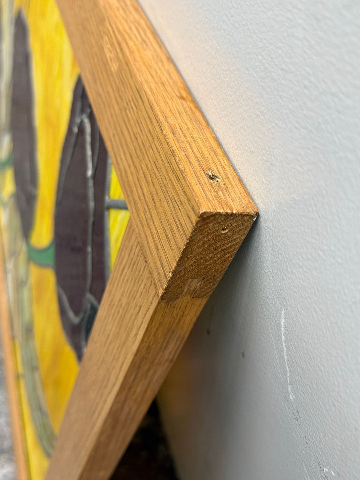 Circa 1978 Gene LeLonde Floral Stained Glass Panel - Thumbnail 6