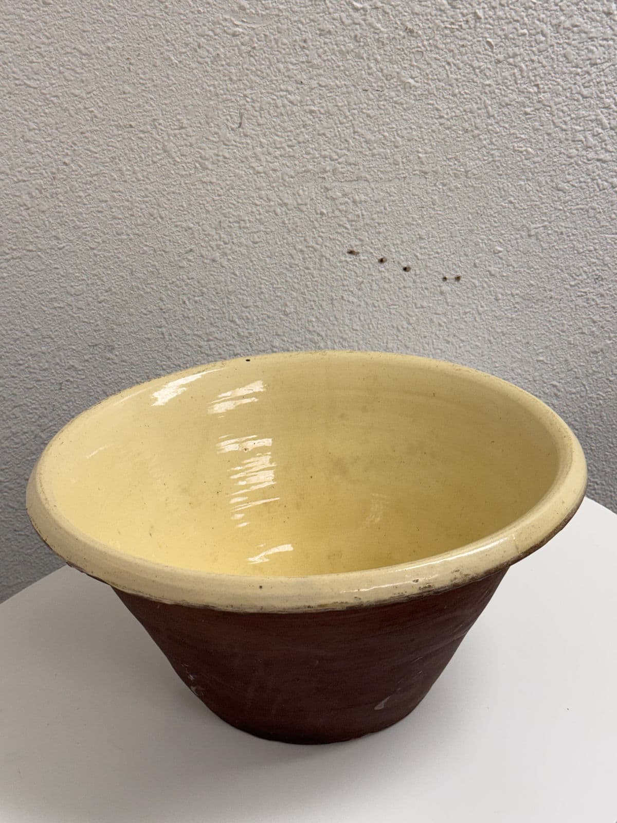 Late 19th Century Antique French Dairy Bowl - Thumbnail 7