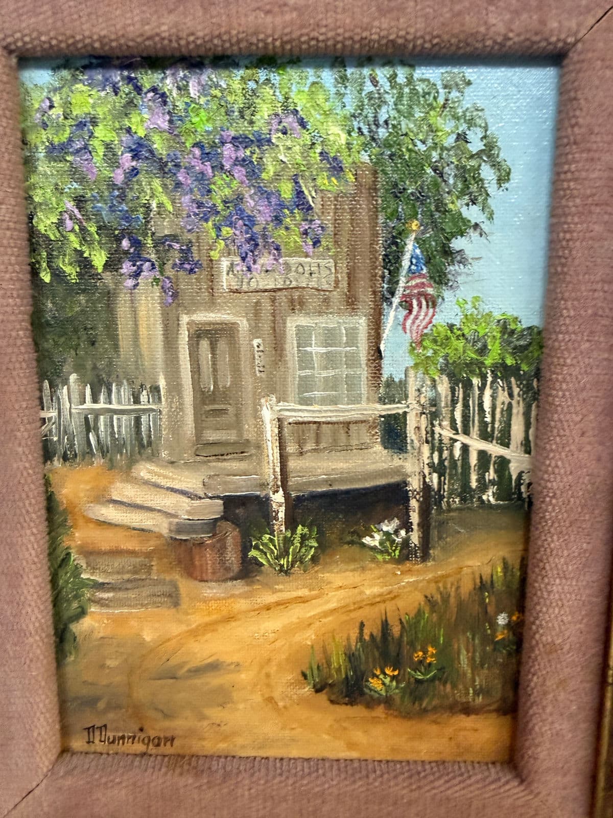 Dorothy Dunnigan Front Porch Painting, Framed - Thumbnail 4