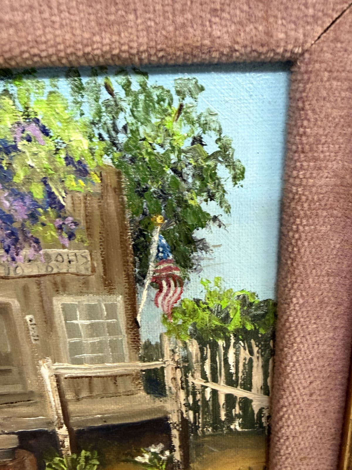 Dorothy Dunnigan Front Porch Painting, Framed - Thumbnail 9