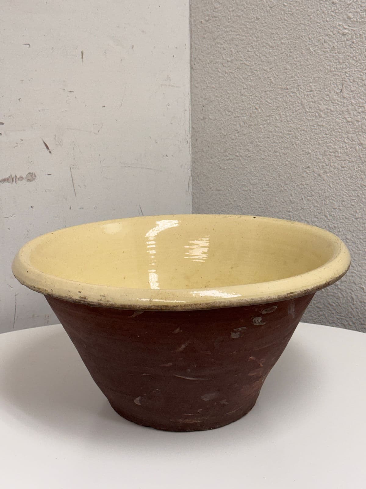 Late 19th Century Antique French Dairy Bowl - Thumbnail 10