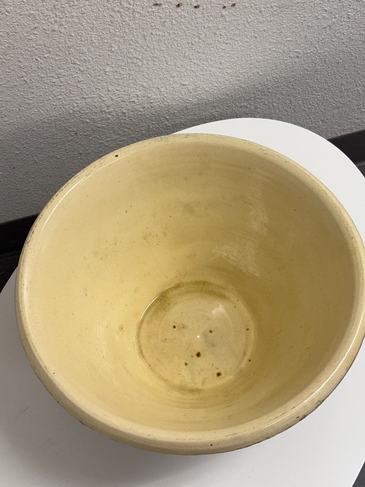 Late 19th Century Antique French Dairy Bowl - Thumbnail 4