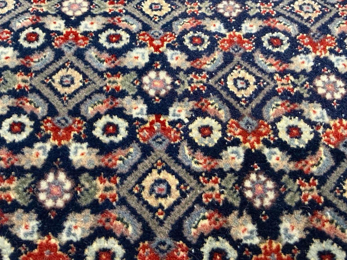 4ft X 6ft Persian Tabriz Mahi Wool & Silk Area Rug - Thumbnail 6