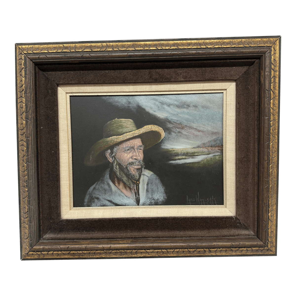 Carlo Wahlbeck Original Painting, Signed + Framed - Thumbnail 2