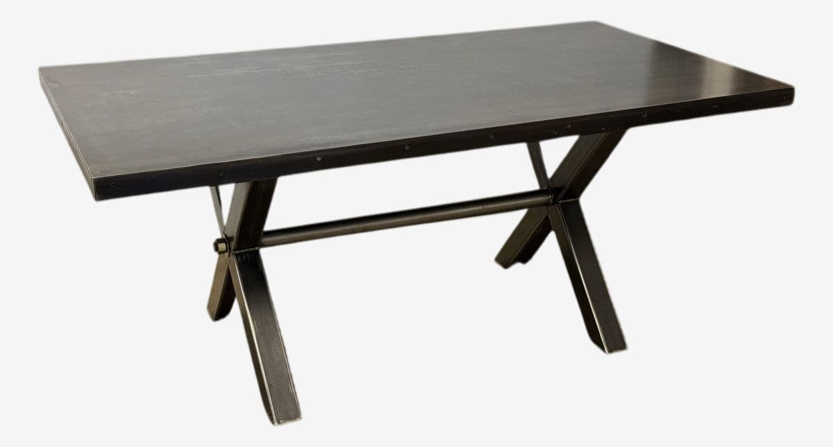 Big Daddy's Antique Metal Dining Table - Image 1