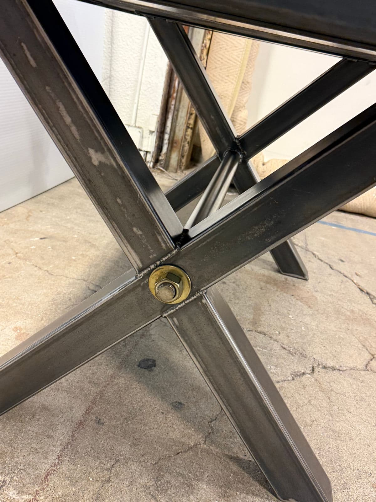 Big Daddy's Antique Metal Dining Table - Thumbnail 13