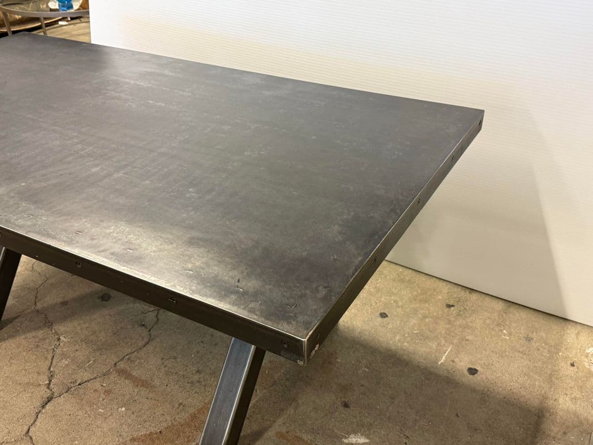 Big Daddy's Antique Metal Dining Table - Thumbnail 6