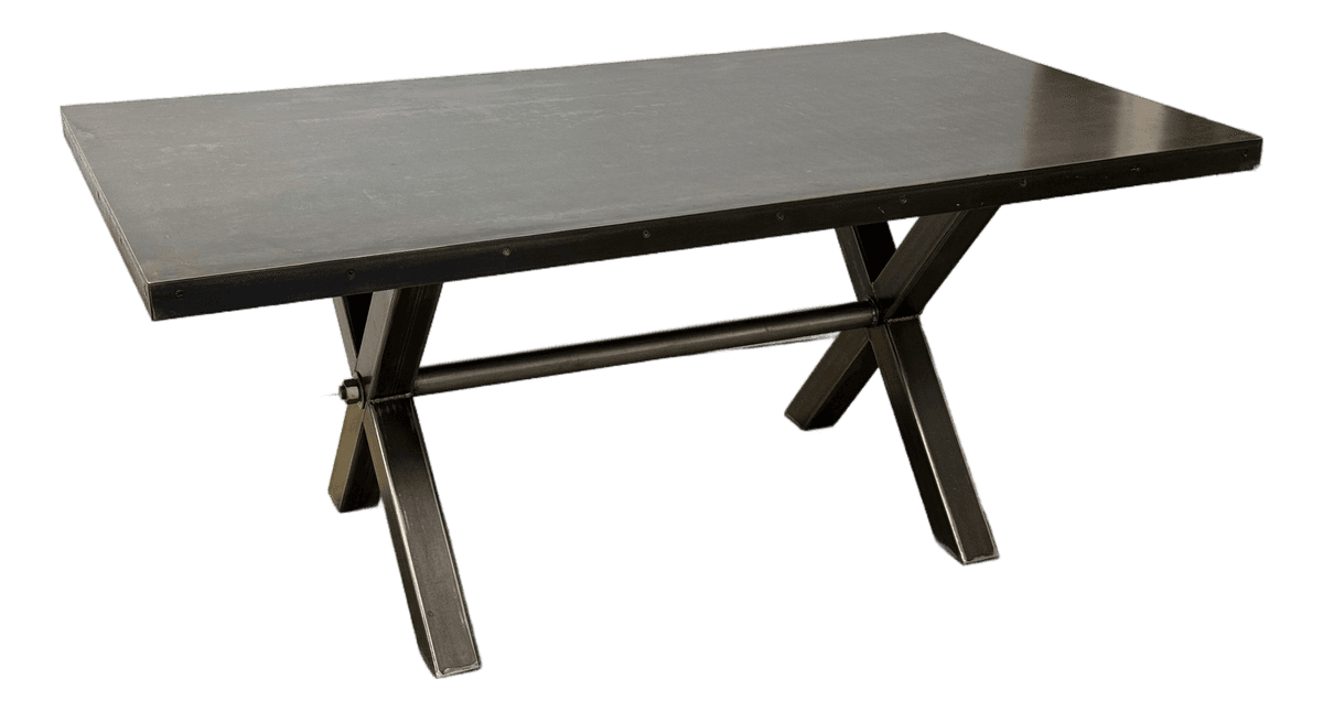 Big Daddy's Antique Metal Dining Table - Thumbnail 2