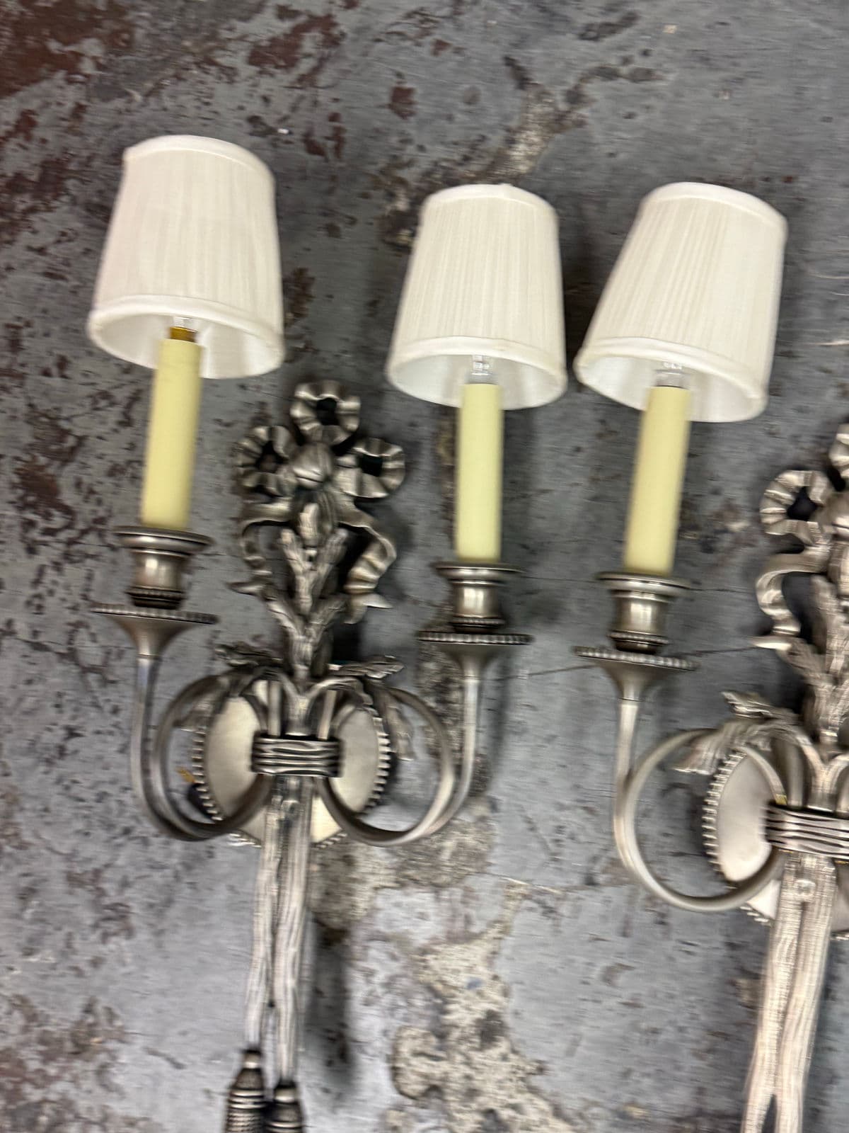 19th Century Louis XVI Style Wall Sconces, Pair - Thumbnail 12