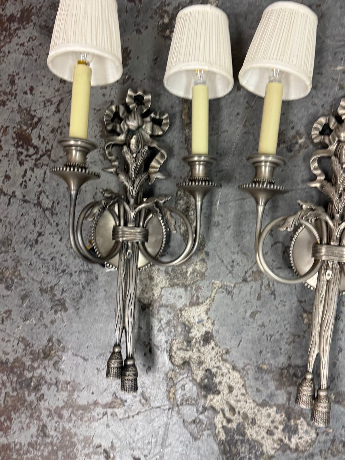 19th Century Louis XVI Style Wall Sconces, Pair - Thumbnail 9