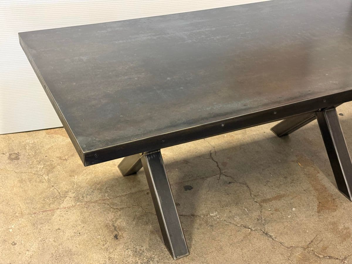 Big Daddy's Antique Metal Dining Table - Thumbnail 12
