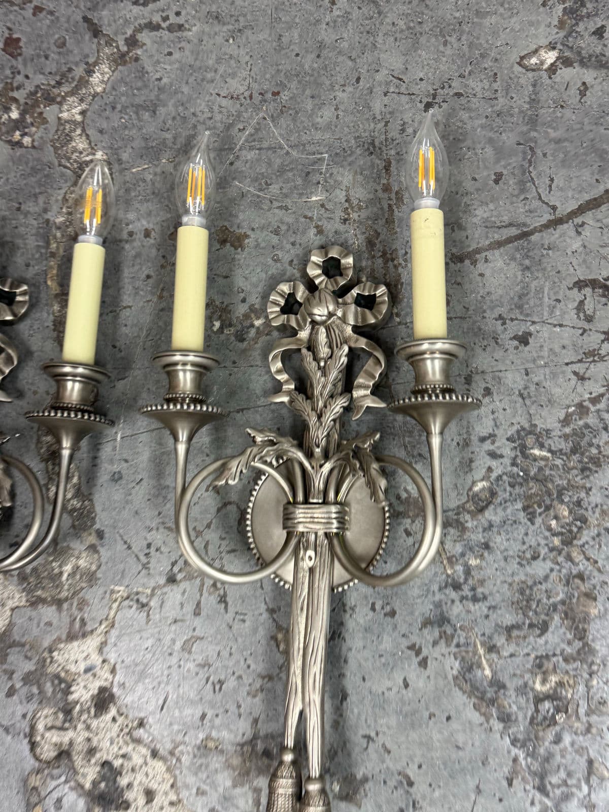 19th Century Louis XVI Style Wall Sconces, Pair - Thumbnail 13