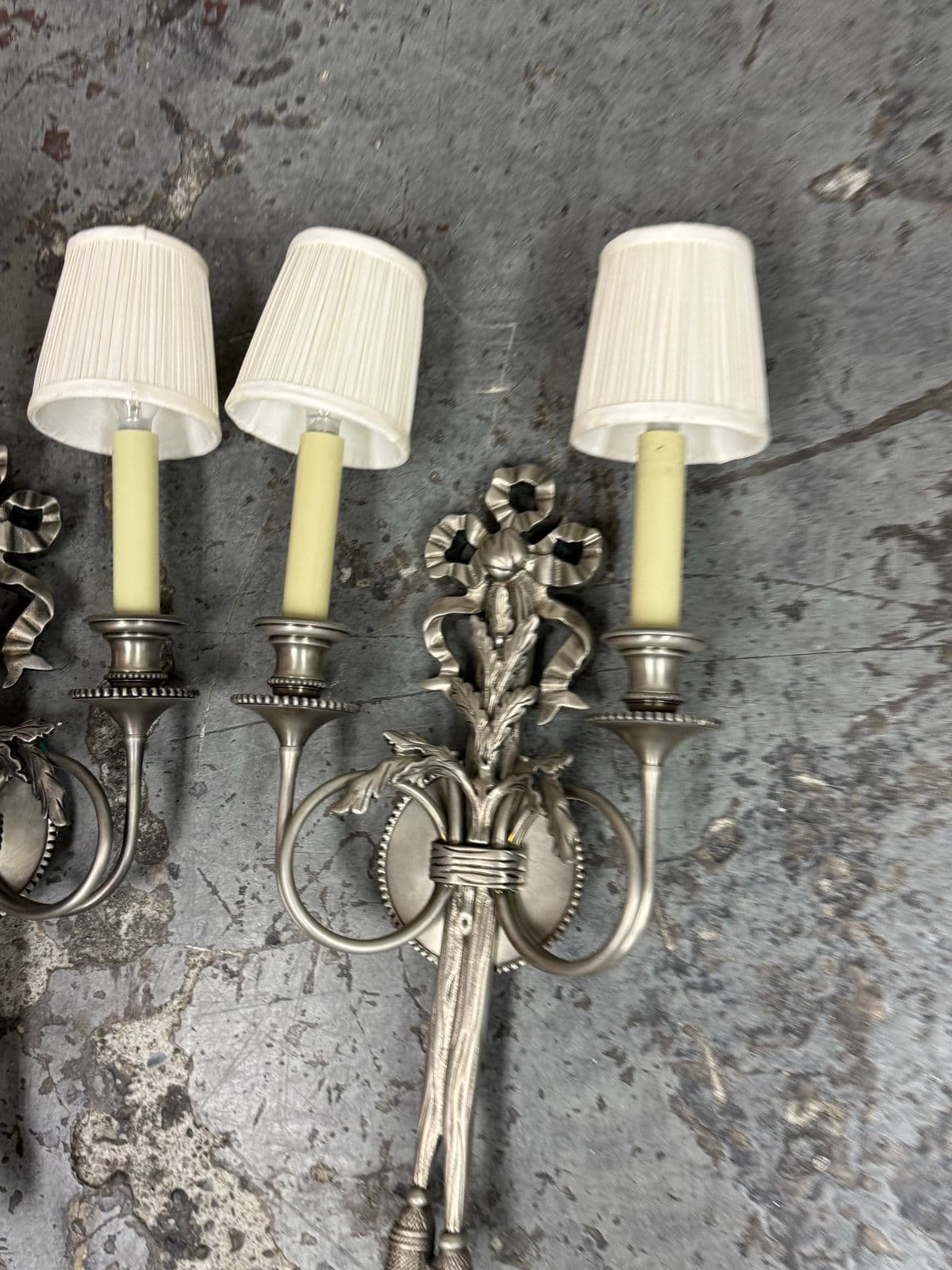19th Century Louis XVI Style Wall Sconces, Pair - Thumbnail 10
