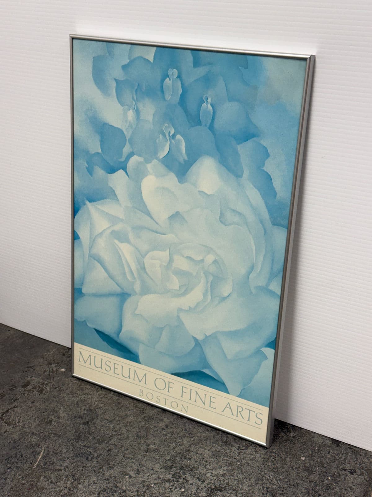Georgia O'Keeffe "White Rose With Larkspur No. 2" Poster, Framed - Thumbnail 5