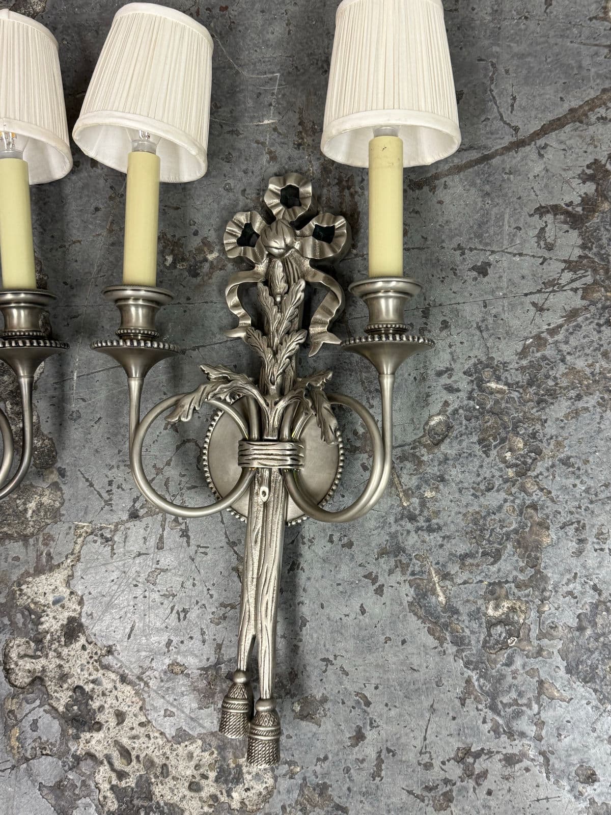 19th Century Louis XVI Style Wall Sconces, Pair - Thumbnail 8