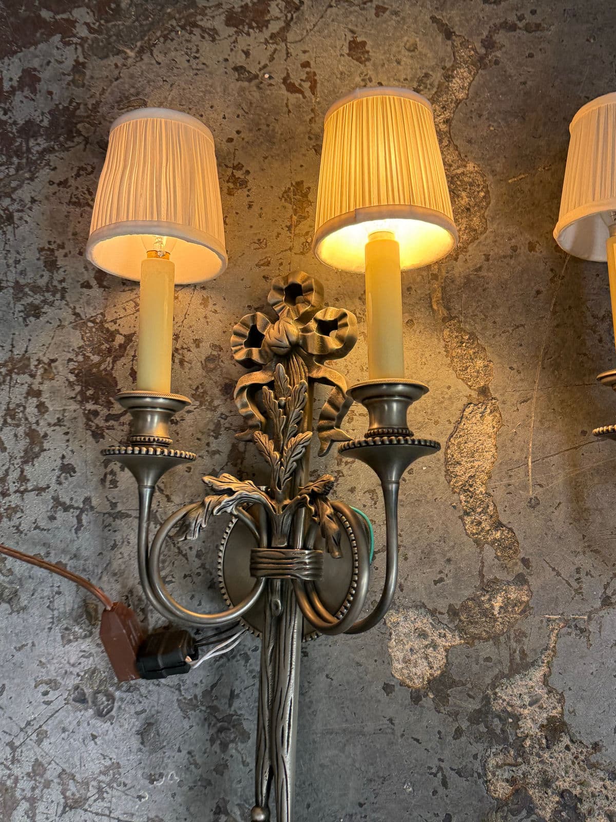 19th Century Louis XVI Style Wall Sconces, Pair - Thumbnail 7