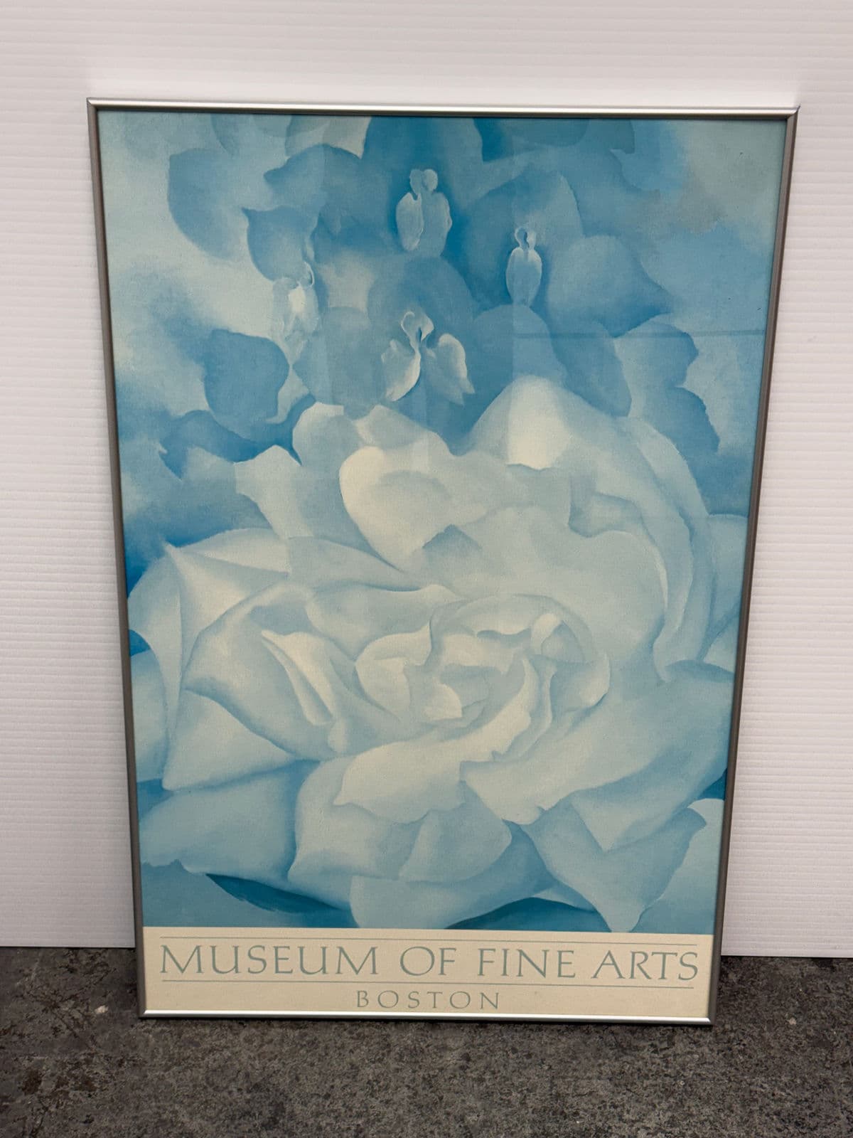 Georgia O'Keeffe "White Rose With Larkspur No. 2" Poster, Framed - Thumbnail 7