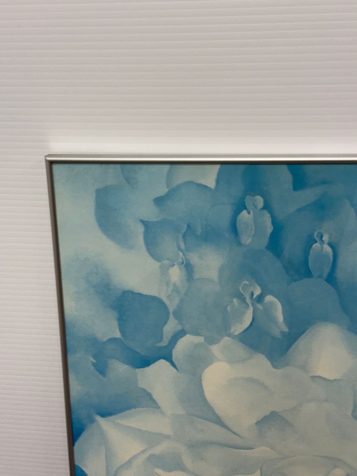 Georgia O'Keeffe "White Rose With Larkspur No. 2" Poster, Framed - Thumbnail 3