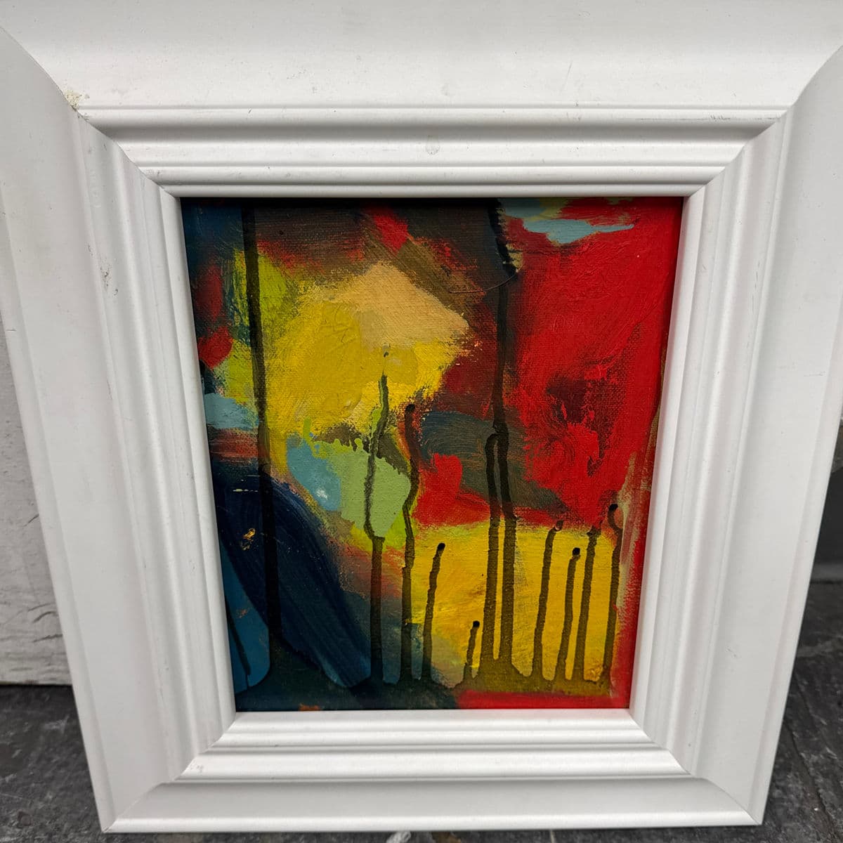 Abstract Bold Composition Painting, Framed - Thumbnail 13