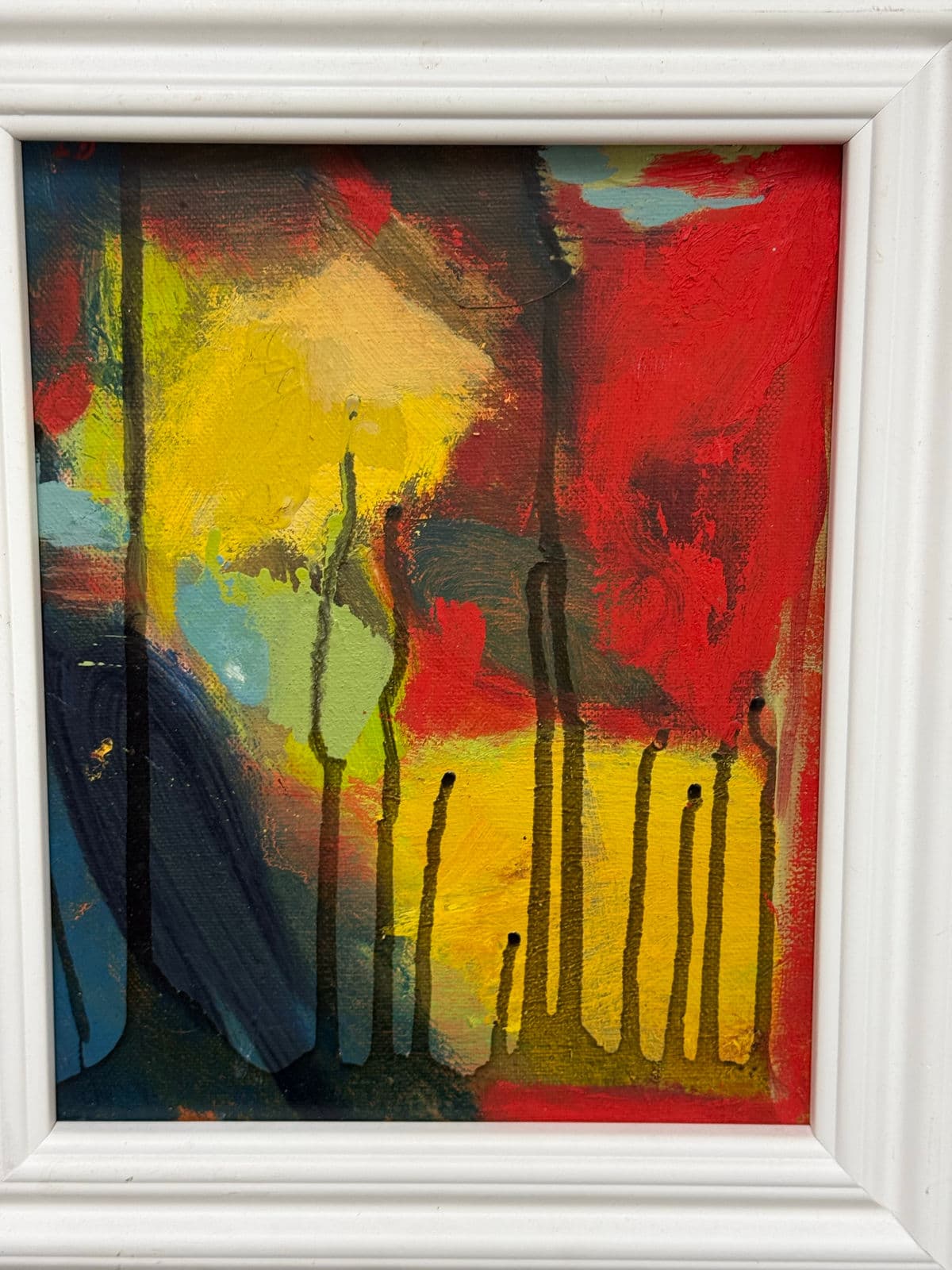 Abstract Bold Composition Painting, Framed - Thumbnail 9