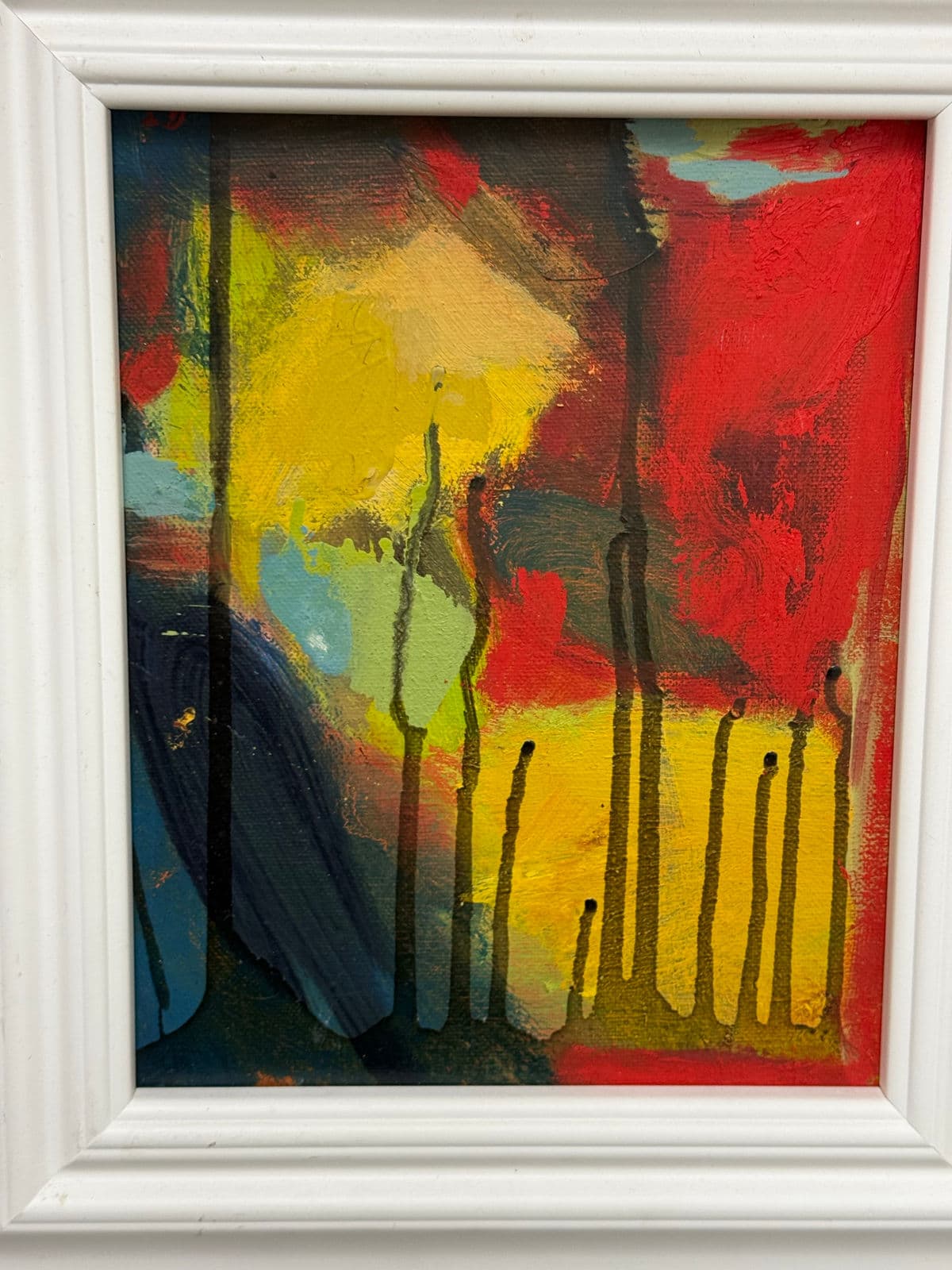 Abstract Bold Composition Painting, Framed - Thumbnail 11
