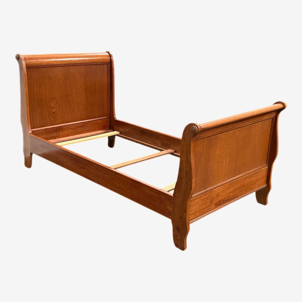 Twin Size Circa 1997 Bombay Co. Sleigh Bed Frame - Image 1