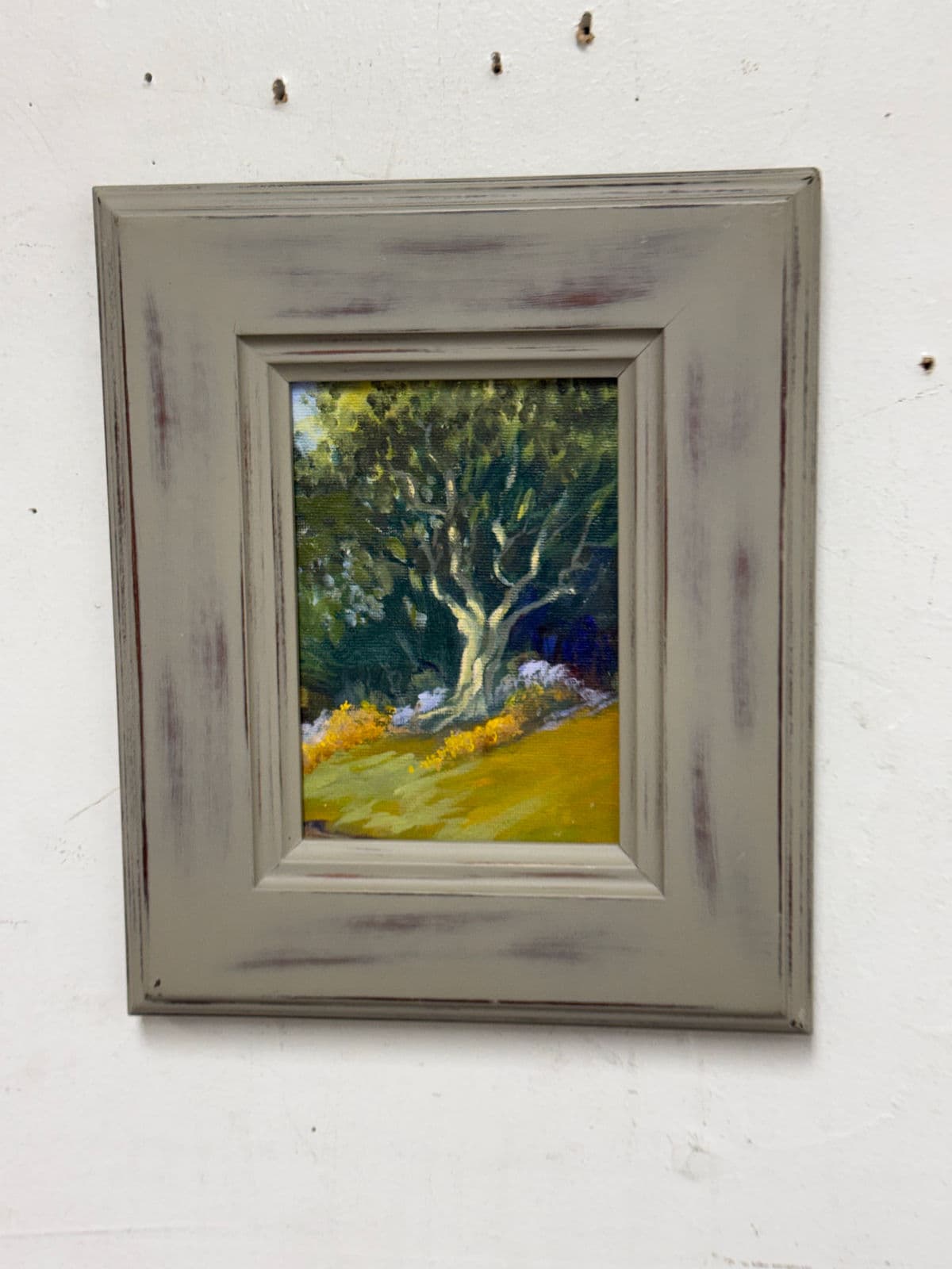 Impressionist Tree in Grove Painting, Framed - Thumbnail 3