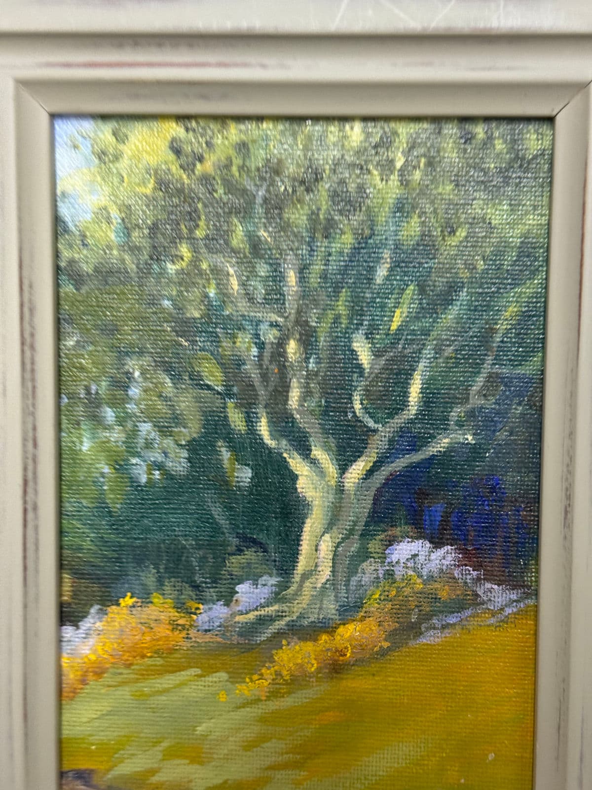 Impressionist Tree in Grove Painting, Framed - Thumbnail 5
