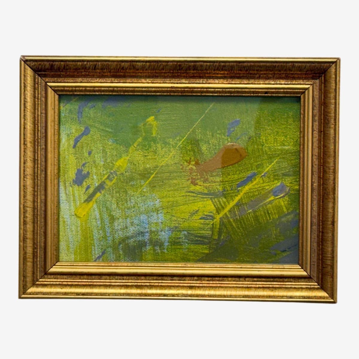 Abstract Landscape Painting, Framed - Image 1