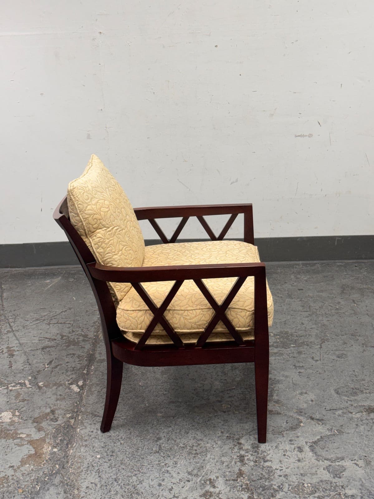 Barbara Barry for Baker Furniture Double X Arm Chair - Thumbnail 5