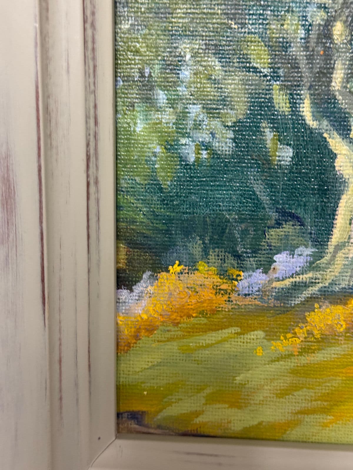 Impressionist Tree in Grove Painting, Framed - Thumbnail 6