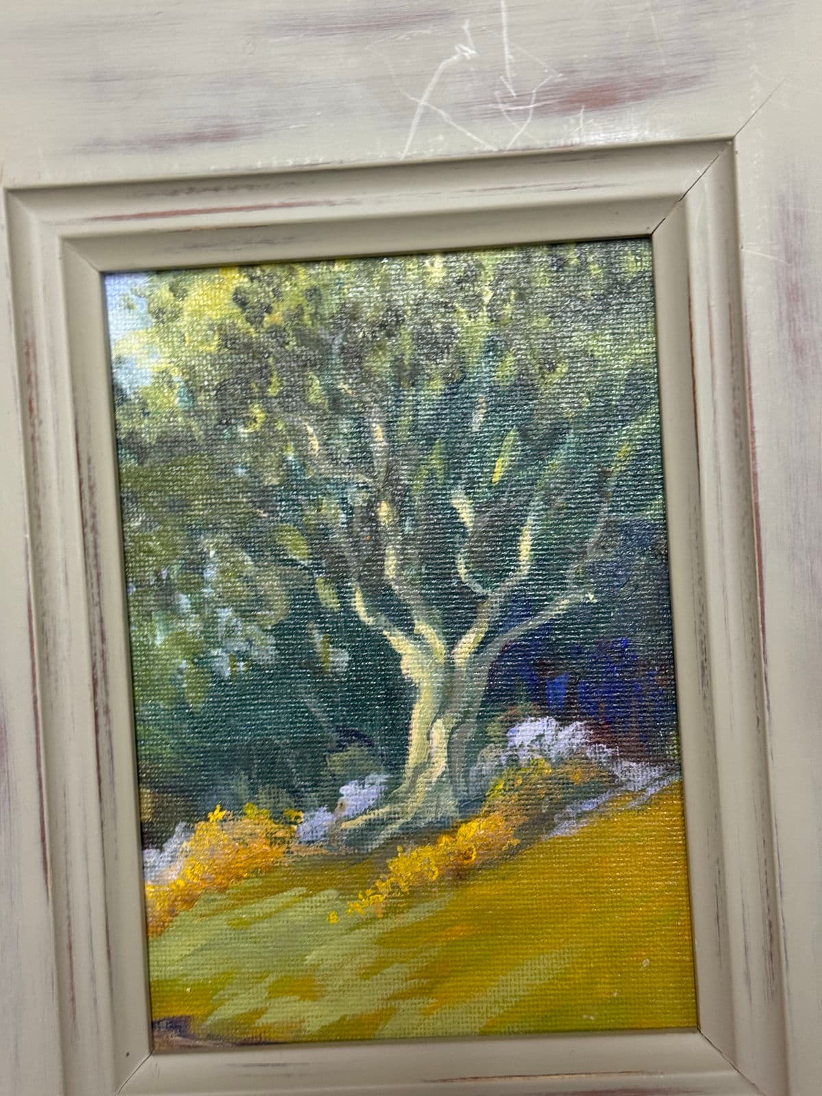 Impressionist Tree in Grove Painting, Framed - Thumbnail 7