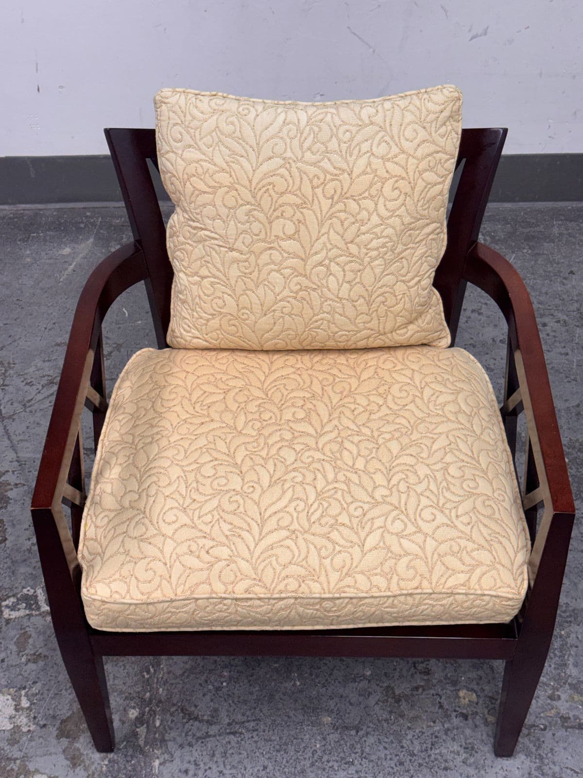 Barbara Barry for Baker Furniture Double X Arm Chair - Thumbnail 9