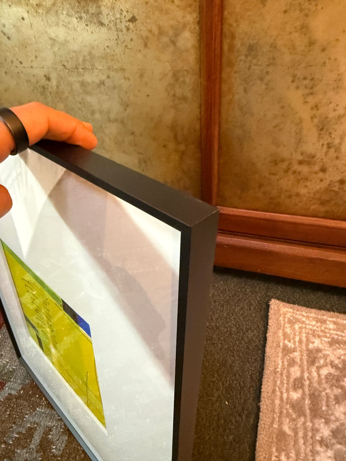 Isabel Wyatt "Yellow Green Colorform" Original Painting, Signed - Thumbnail 10