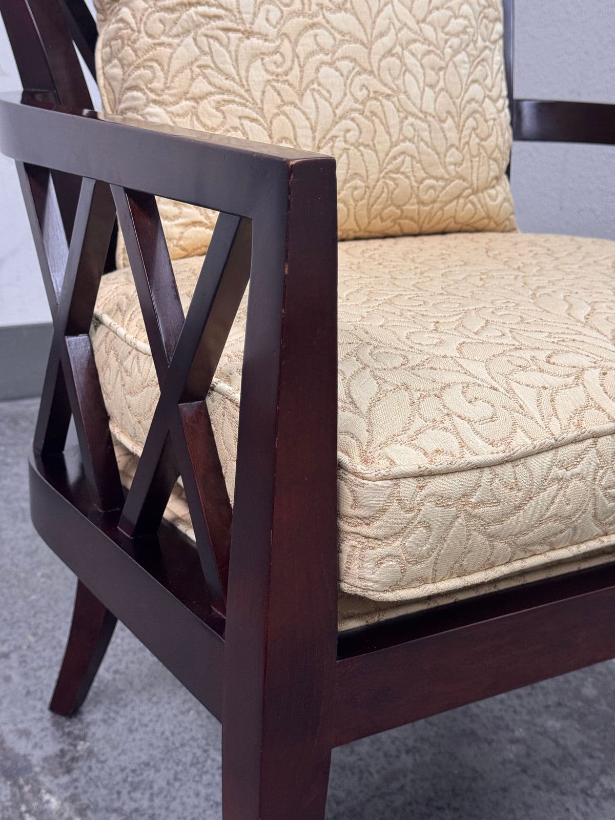 Barbara Barry for Baker Furniture Double X Arm Chair - Thumbnail 10