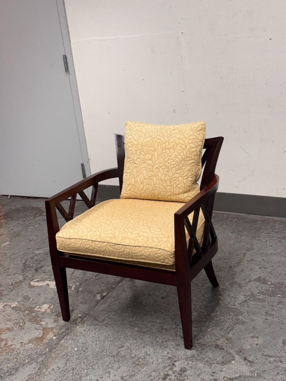 Barbara Barry for Baker Furniture Double X Arm Chair - Thumbnail 3