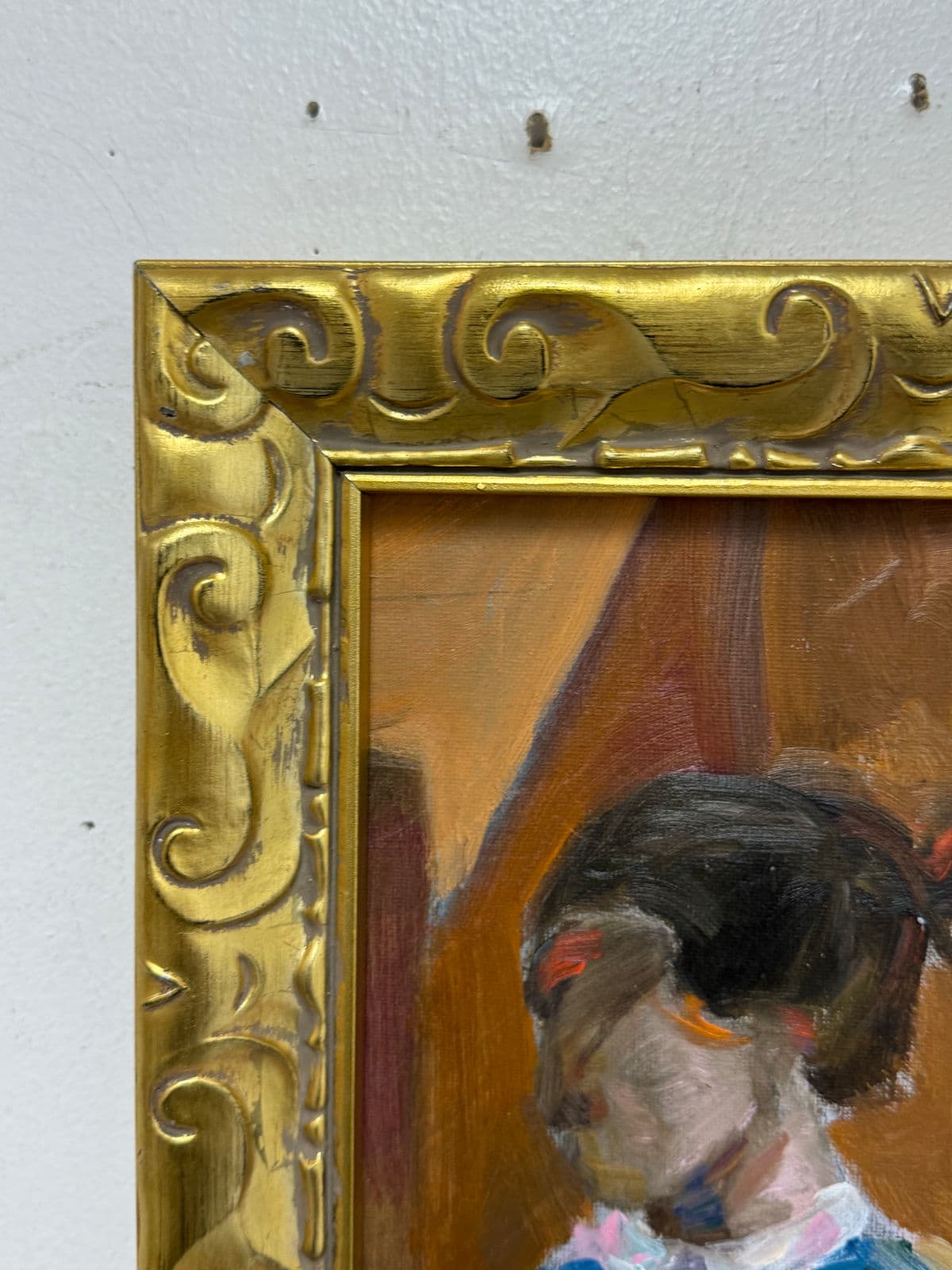 Impressionist Reproduction Artwork of Portrait of Young Girl, Framed - Thumbnail 12