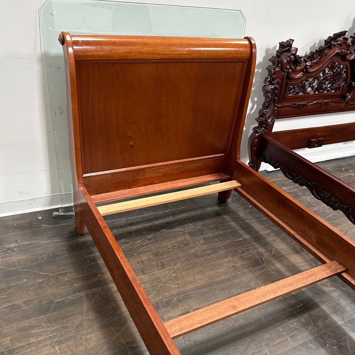 Twin Size Circa 1997 Bombay Co. Sleigh Bed Frame - Thumbnail 10