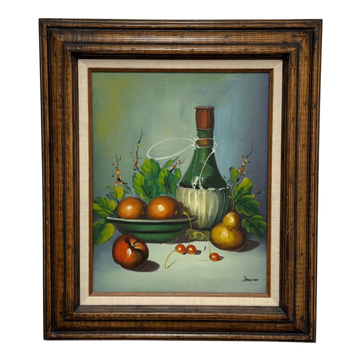Late 20th Century Sebastian Still Life Oil Painting, Framed - Thumbnail 2