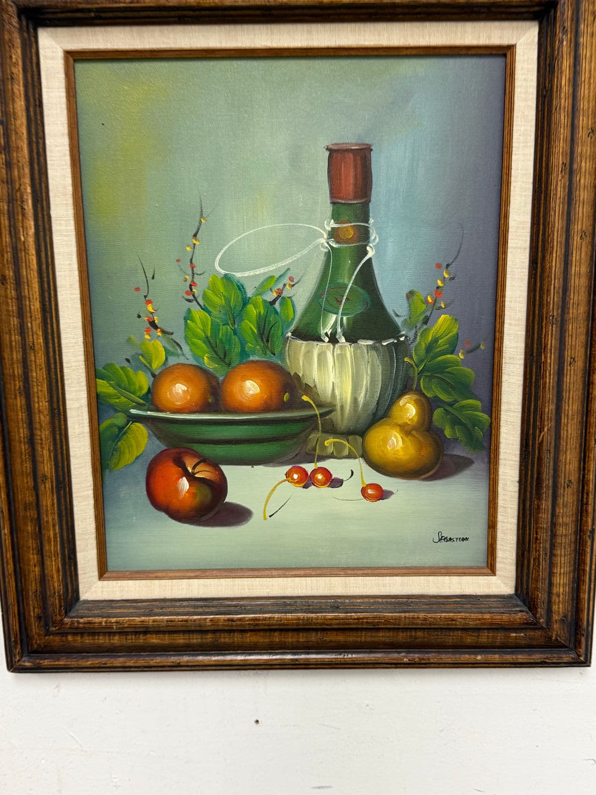 Late 20th Century Sebastian Still Life Oil Painting, Framed - Thumbnail 11