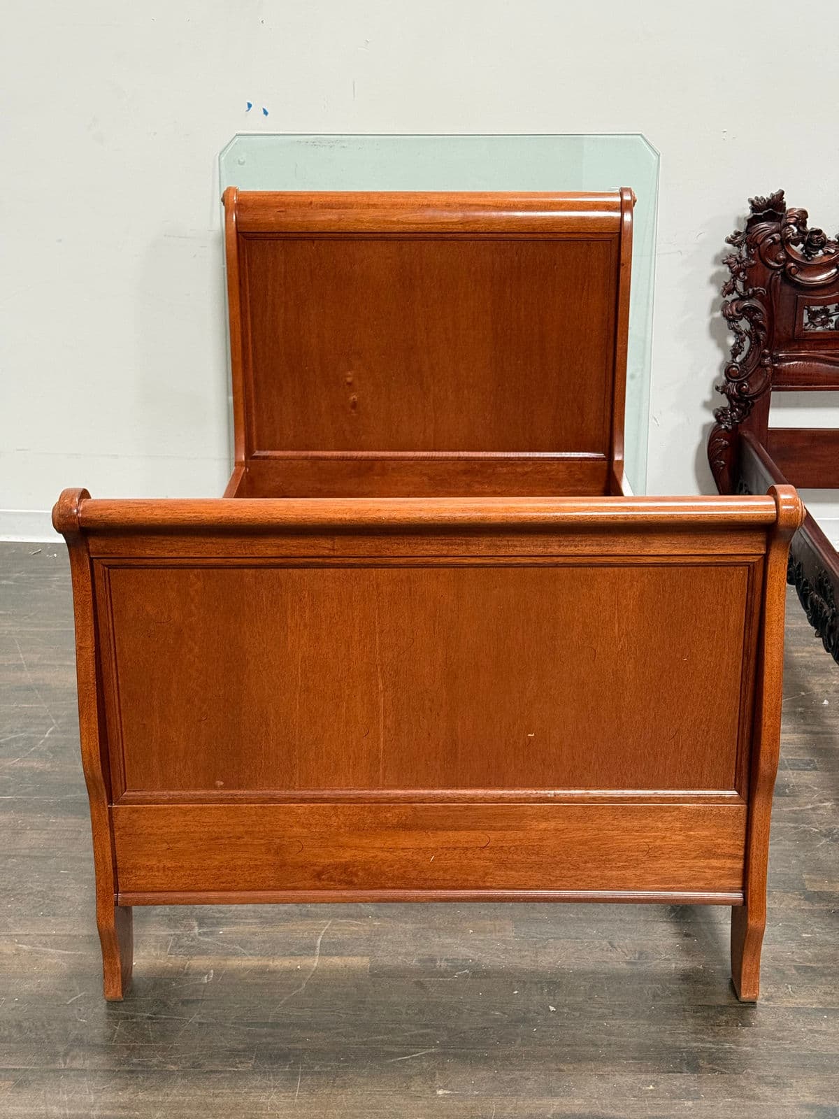 Twin Size Circa 1997 Bombay Co. Sleigh Bed Frame - Thumbnail 3